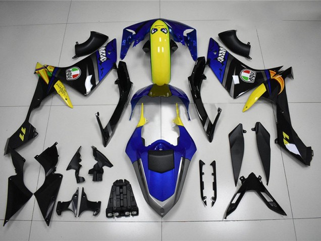 Bleu Requin Carénage Moto Yamaha R1 2007-2008 Bleu Requin Carénage Moto Yamaha R1 2007-2008