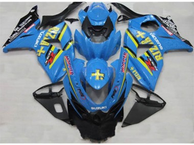 Bleu Rizla Hopper Carénage Moto Suzuki GSXR 1000 K9 2009-2016