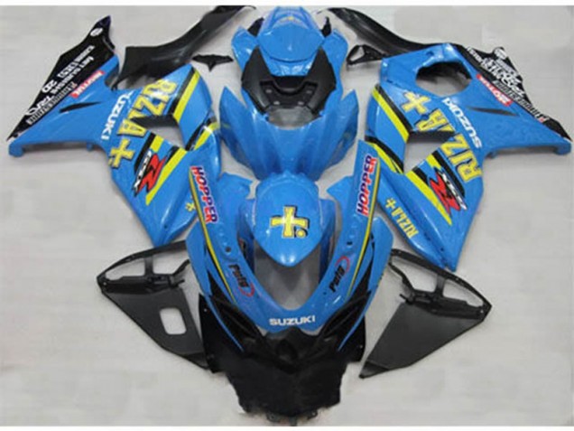 Bleu Rizla Hopper Carénage Moto Suzuki GSXR 1000 K9 2009-2016 Bleu Rizla Hopper Carénage Moto Suzuki GSXR 1000 K9 2009-2016