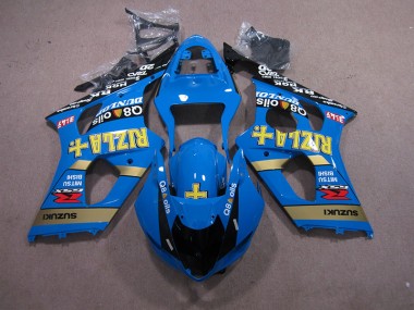 Bleu Rizla Q8 Oils Carénage Moto Suzuki GSXR 1000 K3 2003-2004