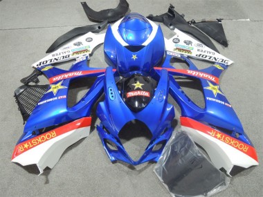 Bleu Rockstar Carénage Moto Suzuki GSXR 1000 K7 2007-2008