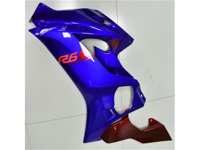 Bleu Rouge Carénage Moto Yamaha R6 2017-2023 Bleu Rouge Carénage Moto Yamaha R6 2017-2023