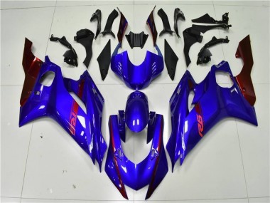 Bleu Rouge Carénage Moto Yamaha R6 2017-2023
