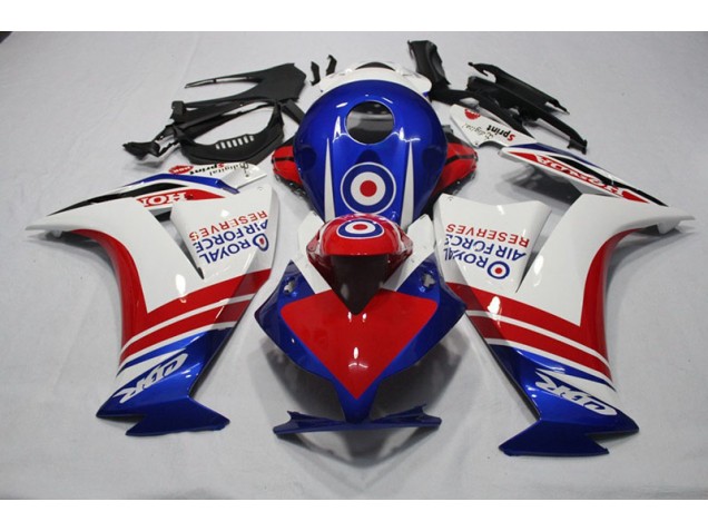 Bleu Rouge Royal Air Force Reserves Carénage Moto Honda CBR 1000 RR 2012-2016 Bleu Rouge Royal Air Force Reserves Carénage Moto Honda CBR 1000 RR 2012-2016