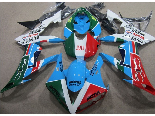 Bleu Rouge Vert Motul Carénage Moto Honda CBR 1000 RR 2004-2005 Bleu Rouge Vert Motul Carénage Moto Honda CBR 1000 RR 2004-2005