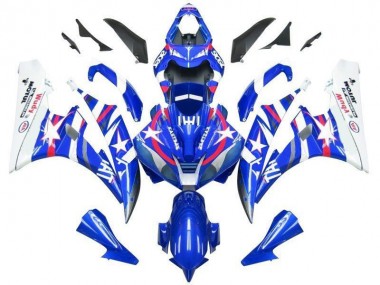 Bleu Star Fiat Carénage Moto Yamaha R6 2006-2007