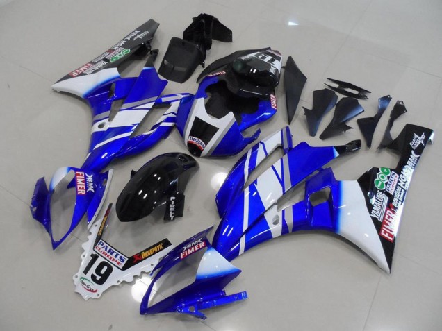 Bleu Sterilgarda Carénage Moto Yamaha R6 2006-2007 Bleu Sterilgarda Carénage Moto Yamaha R6 2006-2007