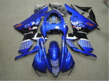 Bleu Touch4 Carénage Moto Kawasaki ZX10R 2003-2005
