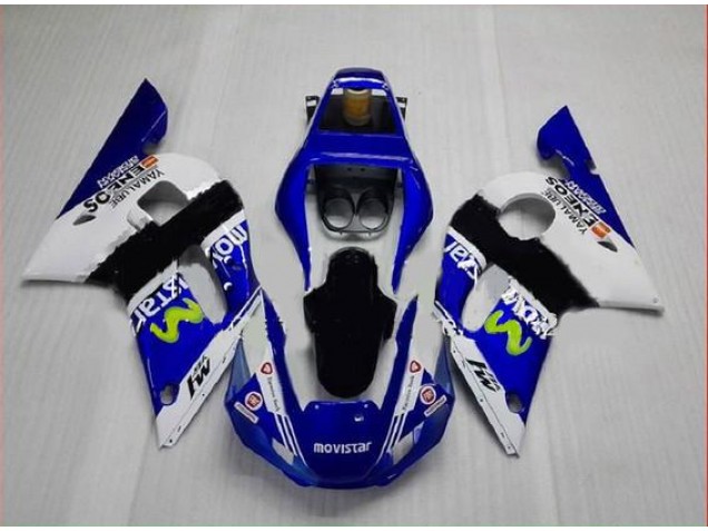 Bleu Vert Blanc Carénage Moto Yamaha R6 1998-2002 Bleu Vert Blanc Carénage Moto Yamaha R6 1998-2002