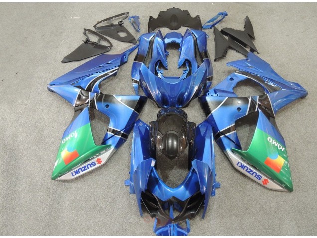 Bleu Vert JOMO Carénage Moto Suzuki GSXR 1000 K9 2009-2016 Bleu Vert JOMO Carénage Moto Suzuki GSXR 1000 K9 2009-2016