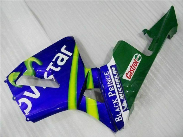 Bleu Vert Movistar Castrol Carénage Moto Honda CBR 600 RR 2003-2004 Bleu Vert Movistar Castrol Carénage Moto Honda CBR 600 RR 2003-2004
