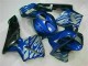 Bleu avec Argent Flamme Carénage Moto Honda CBR 600 RR 2003-2004 Bleu avec Argent Flamme Carénage Moto Honda CBR 600 RR 2003-2004