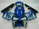 Bleu avec Argent Flamme Carénage Moto Honda CBR 600 RR 2003-2004 Bleu avec Argent Flamme Carénage Moto Honda CBR 600 RR 2003-2004