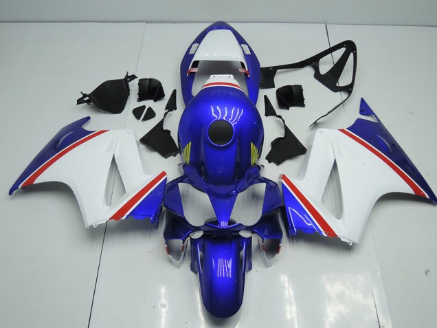 Bleu et Blanc Carénage Moto Honda VFR 800 2002-2013 Bleu et Blanc Carénage Moto Honda VFR 800 2002-2013