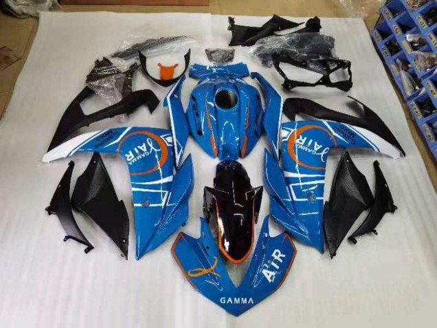 Bleu et Blanc Carénage Moto Yamaha R3 2015-2022 Bleu et Blanc Carénage Moto Yamaha R3 2015-2022