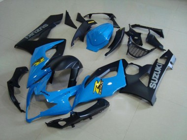 Bleu et Noir Mat Carénage Moto Suzuki GSXR 1000 K5 2005-2006