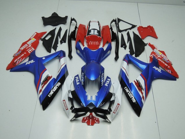 Bleu et Rouge Carénage Moto Suzuki GSXR 1000 K9 2009-2016 Bleu et Rouge Carénage Moto Suzuki GSXR 1000 K9 2009-2016