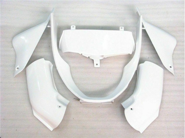 Brillant Blanc Carénage Moto Kawasaki ZX6R 2000-2002 Brillant Blanc Carénage Moto Kawasaki ZX6R 2000-2002