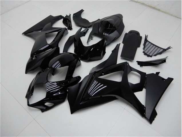 Brillant Noir Mat Carénage Moto Suzuki GSXR 1000 K7 2007-2008 Brillant Noir Mat Carénage Moto Suzuki GSXR 1000 K7 2007-2008