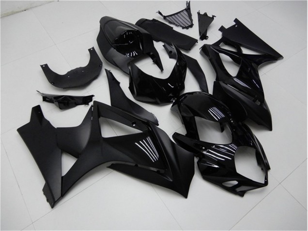 Brillant Noir Mat Carénage Moto Suzuki GSXR 1000 K7 2007-2008 Brillant Noir Mat Carénage Moto Suzuki GSXR 1000 K7 2007-2008