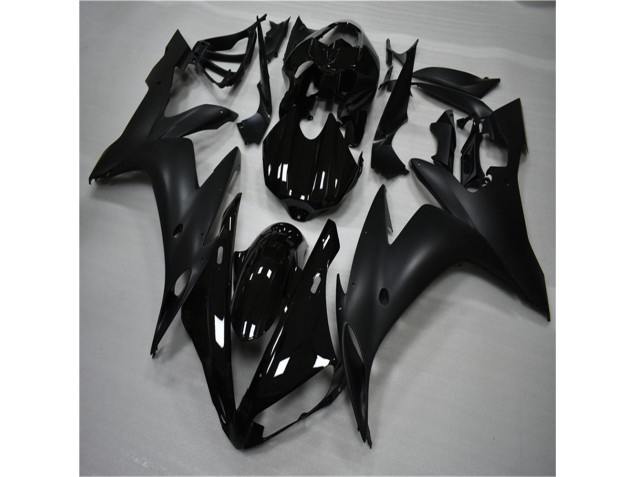 Brillant Noir Mat Carénage Moto Yamaha R1 2004-2006 Brillant Noir Mat Carénage Moto Yamaha R1 2004-2006