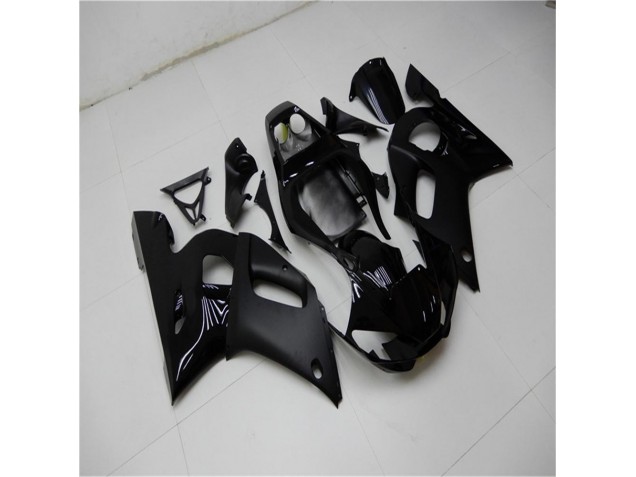 Brillant Noir Mat Carénage Moto Yamaha R6 1998-2002 Brillant Noir Mat Carénage Moto Yamaha R6 1998-2002