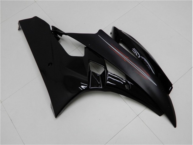 Brillant Noir Mat Carénage Moto Yamaha R6 2006-2007 Brillant Noir Mat Carénage Moto Yamaha R6 2006-2007
