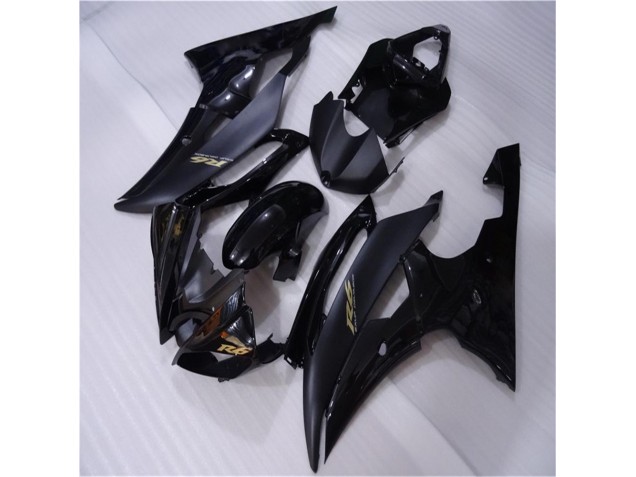 Brillant Noir Mat Carénage Moto Yamaha R6 2008-2016 Brillant Noir Mat Carénage Moto Yamaha R6 2008-2016