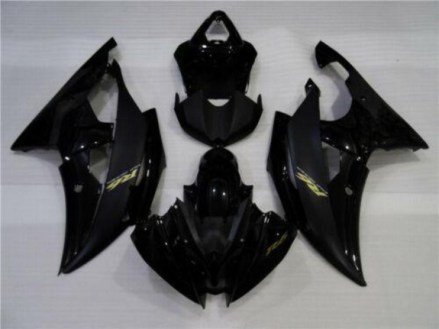 Brillant Noir Mat Carénage Moto Yamaha R6 2008-2016 Brillant Noir Mat Carénage Moto Yamaha R6 2008-2016
