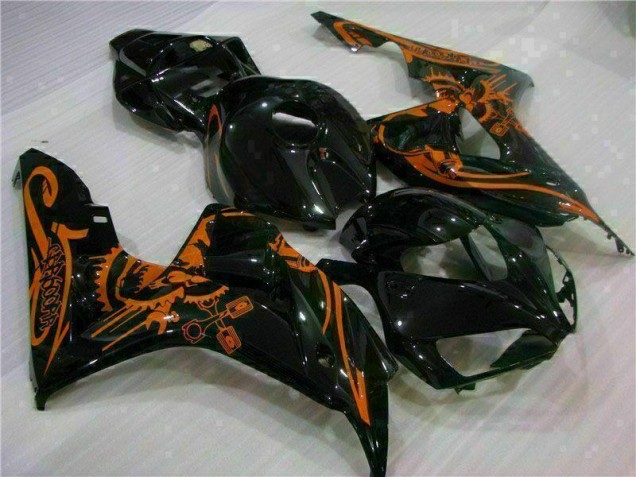 Brun Noir Carénage Moto Honda CBR 1000 RR 2006-2007 Brun Noir Carénage Moto Honda CBR 1000 RR 2006-2007