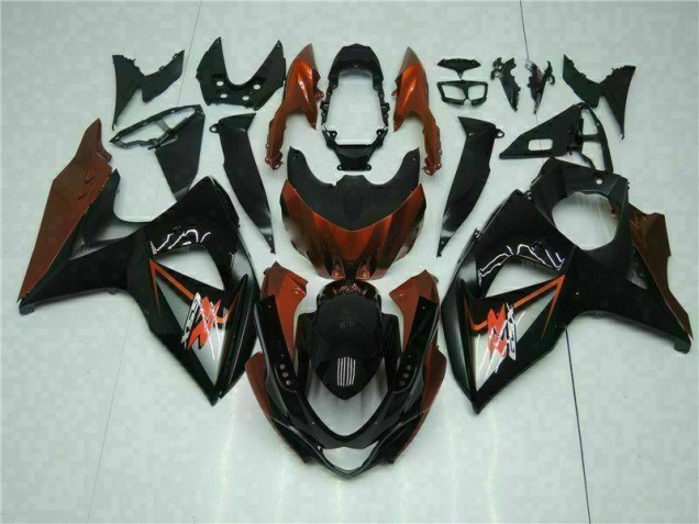 Brun Noir Carénages Moto Suzuki GSXR 1000 K9 2009-2016 Brun Noir Carénages Moto Suzuki GSXR 1000 K9 2009-2016