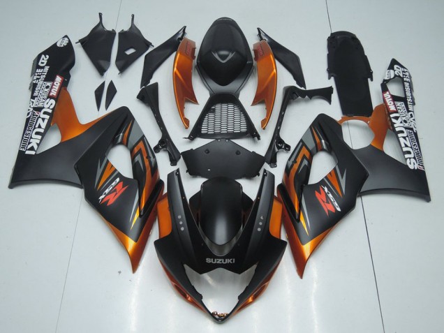 Brun et Noir Mat Carénage Moto Suzuki GSXR 1000 K5 2005-2006 Brun et Noir Mat Carénage Moto Suzuki GSXR 1000 K5 2005-2006