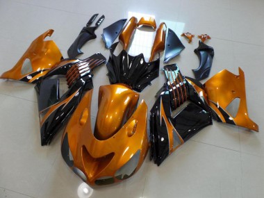 Brun et Noir No Décalque Carénage Moto Kawasaki ZX14R ZZR 1400 2006-2011