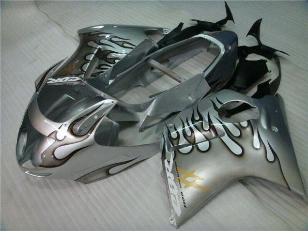 Flamme Argent Gris Carénage Moto Honda CBR 1100 XX 1996-2007 Flamme Argent Gris Carénage Moto Honda CBR 1100 XX 1996-2007