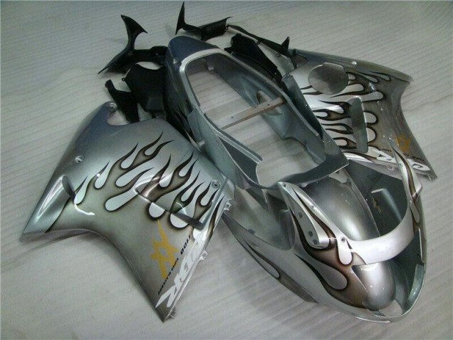 Flamme Argent Gris Carénage Moto Honda CBR 1100 XX 1996-2007 Flamme Argent Gris Carénage Moto Honda CBR 1100 XX 1996-2007