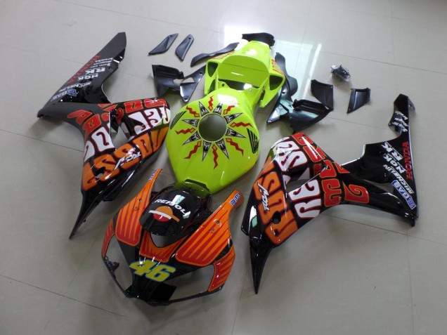 Fluro Rossi Carénage Moto Honda CBR 1000 RR 2006-2007 Fluro Rossi Carénage Moto Honda CBR 1000 RR 2006-2007