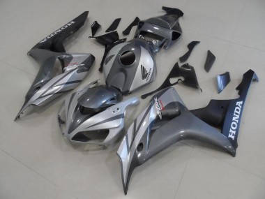 Gris Argent et Noir Mat Carénage Moto Honda CBR 1000 RR 2006-2007