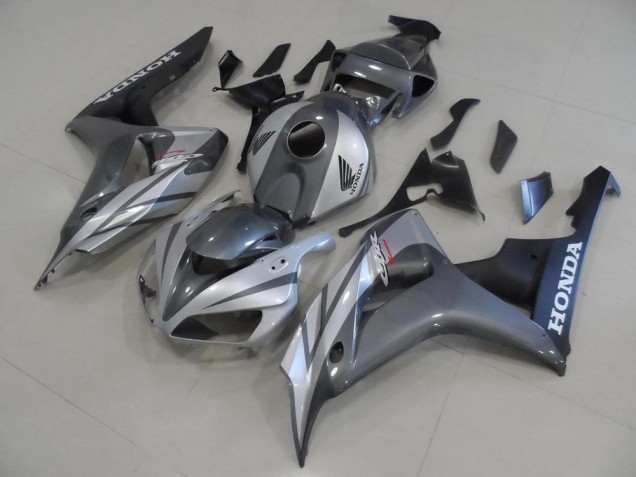 Gris Argent et Noir Mat Carénage Moto Honda CBR 1000 RR 2006-2007 Gris Argent et Noir Mat Carénage Moto Honda CBR 1000 RR 2006-2007