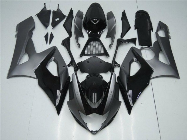 Gris Noir Carénage Moto Suzuki GSXR 1000 K5 2005-2006 Gris Noir Carénage Moto Suzuki GSXR 1000 K5 2005-2006