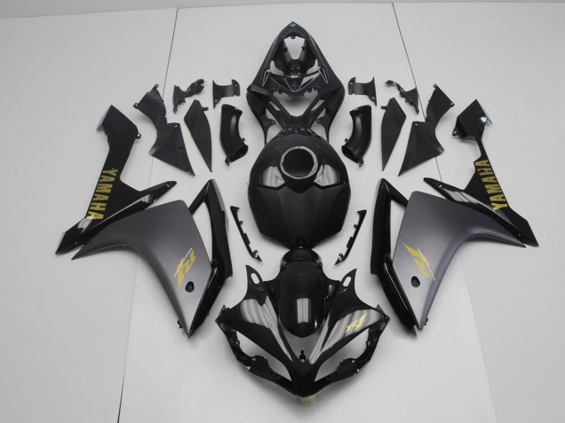 Gris Noir Carénage Moto Yamaha R1 2007-2008 Gris Noir Carénage Moto Yamaha R1 2007-2008