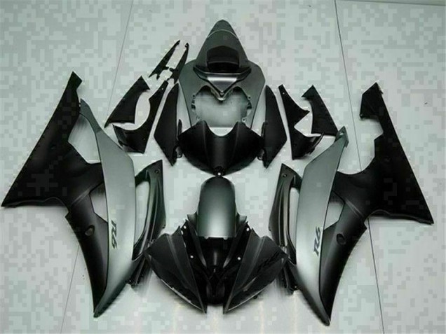 Gris Noir Carénage Moto Yamaha R6 2008-2016 Gris Noir Carénage Moto Yamaha R6 2008-2016