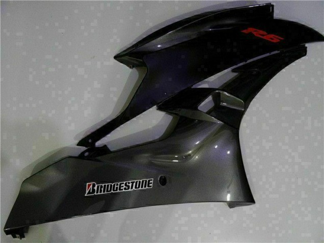 Gris Noir Carénages Moto Yamaha R6 2006-2007 Gris Noir Carénages Moto Yamaha R6 2006-2007