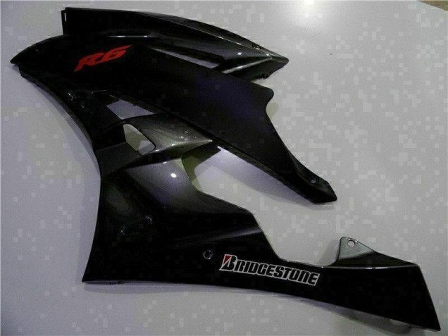Gris Noir Carénages Moto Yamaha R6 2006-2007 Gris Noir Carénages Moto Yamaha R6 2006-2007