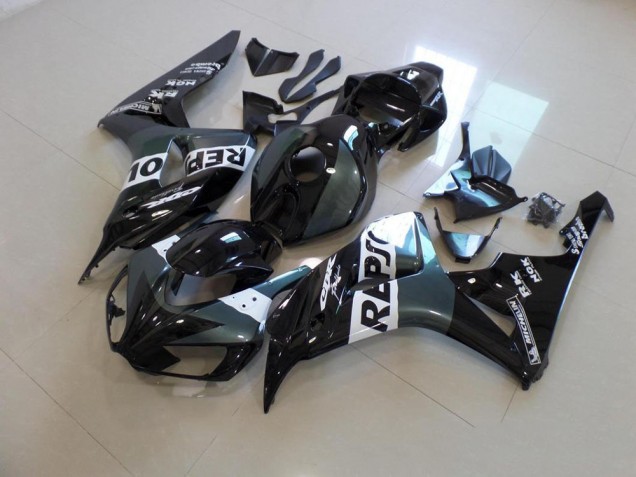Gris Noir Repsol Carénage Moto Honda CBR 1000 RR 2006-2007 Gris Noir Repsol Carénage Moto Honda CBR 1000 RR 2006-2007