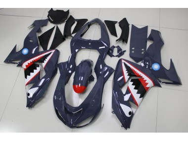 Gris Requin Carénage Moto Kawasaki ZX10R 2006-2007