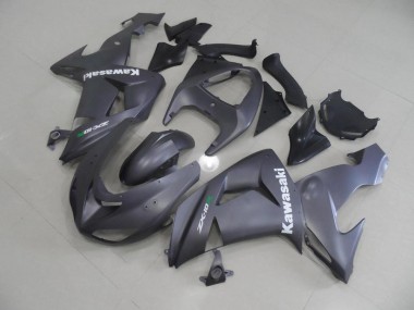 Gris avec Blanc Décalque Carénage Moto Kawasaki ZX10R 2006-2007