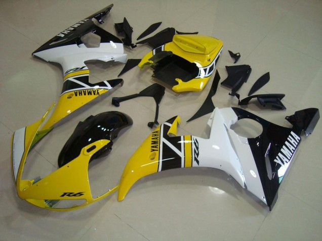 Jaune Anniversary Carénage Moto Yamaha R6 2003-2005 Jaune Anniversary Carénage Moto Yamaha R6 2003-2005