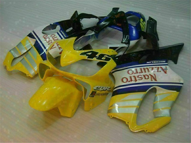 Jaune Argent Nastro Azzurro Carénage Moto Honda CBR 600 F4i 2001-2003 Jaune Argent Nastro Azzurro Carénage Moto Honda CBR 600 F4i 2001-2003