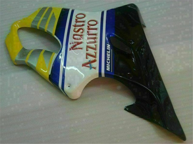Jaune Argent Nastro Azzurro Carénage Moto Honda CBR 600 F4i 2001-2003 Jaune Argent Nastro Azzurro Carénage Moto Honda CBR 600 F4i 2001-2003