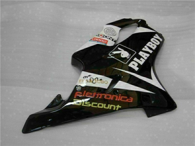 Jaune Argent Noir Playboy Carénage Moto Honda CBR 600 F4i 2001-2003 Jaune Argent Noir Playboy Carénage Moto Honda CBR 600 F4i 2001-2003